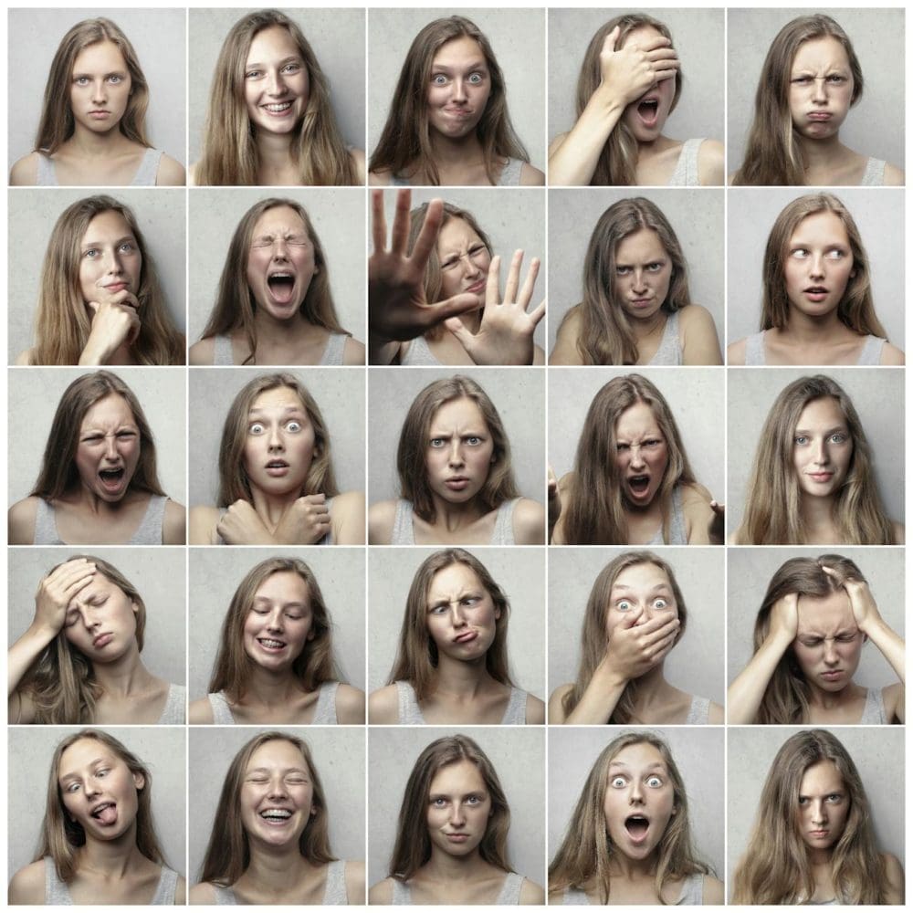 émotions d'une femme